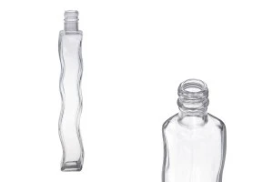 Стъклена бутилка за зехтин или оцет с размери  310x42 - 280 ml-1