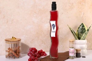 Стъклена бутилка за зехтин или оцет с размери  310x42 - 280 ml-3