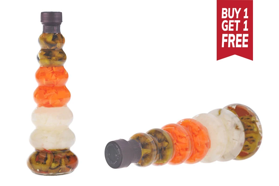 Бутилка със  зеленчуци за декорация на кухнята - 270 мл-изображение_продукт