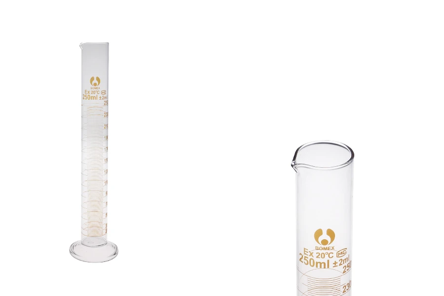 Стъклена измервателна тръба 250 ml Стъклена измервателна тръба 250 ml