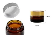 Стъклено карамелено бурканче за крем 20 мл-изображение_размери