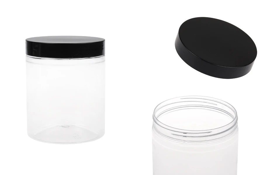 Пластмасова опаковка 750 мл с черна капачка, с размери  100x120 mm-изображение_продукт