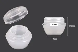 Пластмасово акрилно бурканче за крем 5 ml-2