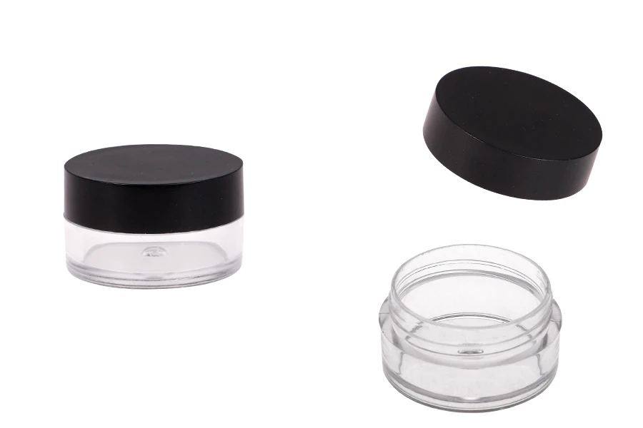 Пластмасово бурканче 5 мл с черна капачка (31х18.5) - в опаковка от 12 броя Пластмасово бурканче 5 мл с черна капачка (31х18.5) - в опаковка от 12 броя-изображение_продукт