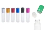 Стъклени бутилки 10 мл рол он с различни цветове капачки-изображение_продукт