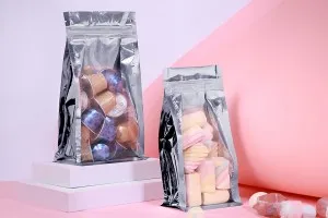 Алуминиева прозрачна опаковка тип DOY PACK с размери  160x80x260 мм - 50 бр-изображение_група