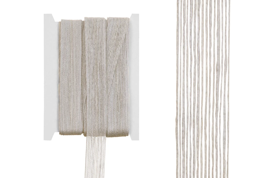 Декоративна лента зебло екрю, с ширина 25 мм ( 10 Метра на парче)-изображение_продукт