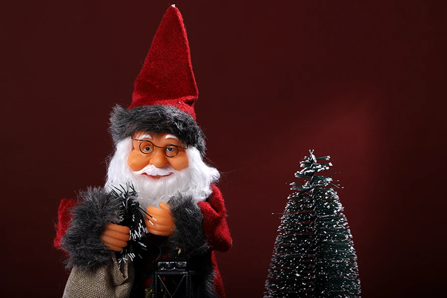 Декоративен Дядо Коледа, с музика - височина 40 см-изображение_група