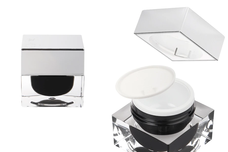 Пластмасово луксозно бурканче 15 мл за крем, с капачка с пластмасов уплътнител-изображение_продукт