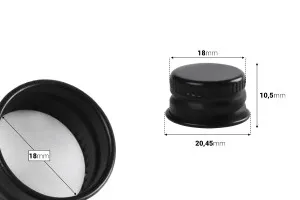 Алуминиеви капачки  18x10,5 (PP18) в различни цветове-2