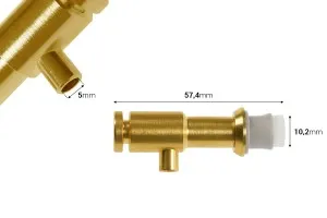 Метално златисто кранче-2