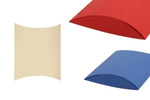 Подаръчна кутия тип "възглавница" 210x210x50 mm в различни цветове  - в опаковка 10 бр.-5