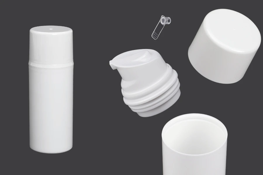 Пластмасова опаковка Airless 80 ml за крем в опаковка от 12 броя Пластмасова опаковка Airless 80 ml за крем в опаковка от 12 броя