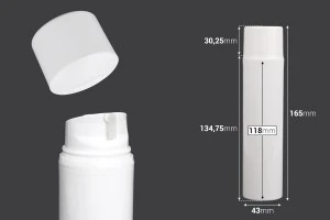 Пластмасова опаковка Airless 120 ml за крем, лосион или серуми-2