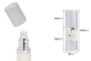 Алуминиева бутилка за крем 15 мл Airless-2