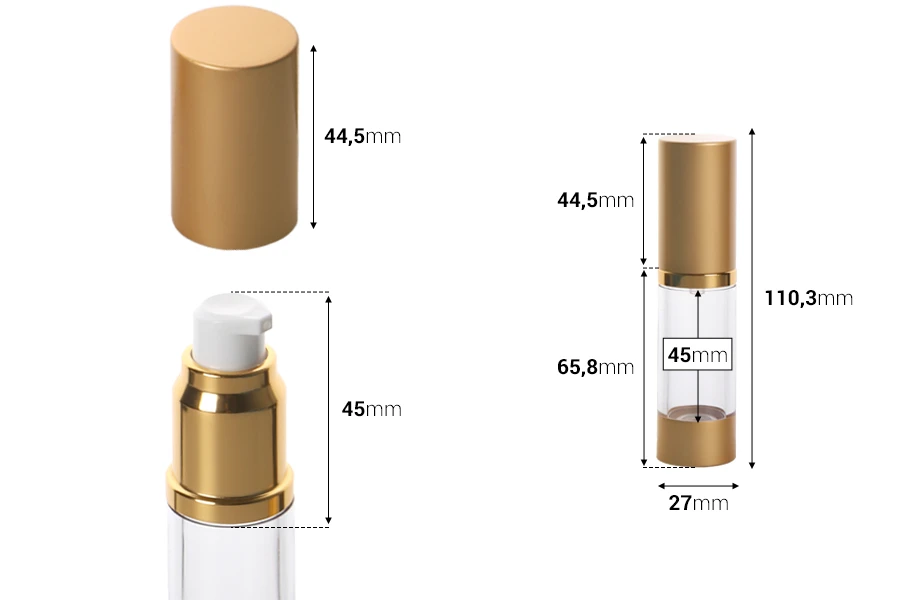 Airless опаковка за крем, лосион 15 мл Airless опаковка за крем, лосион 15 мл