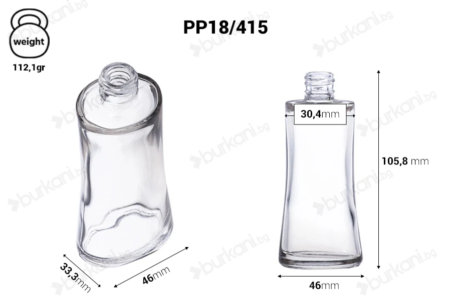 Овална бутилка за парфюм  50 ml 4/50 (18/415)-изображение_размери