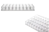 Акрилна стойка с размери 205x120x60 мм - 4 нива (36 позиции) Акрилна стойка с размери 205x120x60 мм - 4 нива (36 позиции)