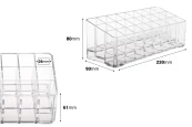 Стойка (акрилна) 230x90x80 mm - 3 нива (24 позиции) Стойка (акрилна) 230x90x80 mm - 3 нива (24 позиции)