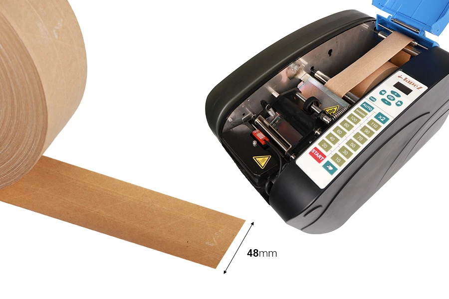 Хартиено опаковъчно тиксо (130гр) армирано тип gome с ширина 48мм - 150м ролка-изображение_размери