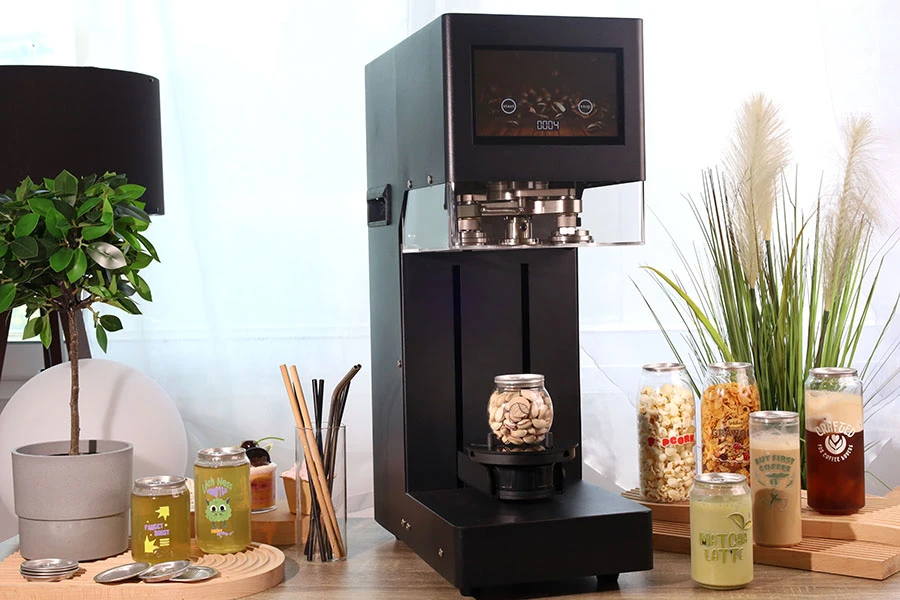 Машина за запечатване на пластмасови бутилки с алуминиева капачка-изображение_група