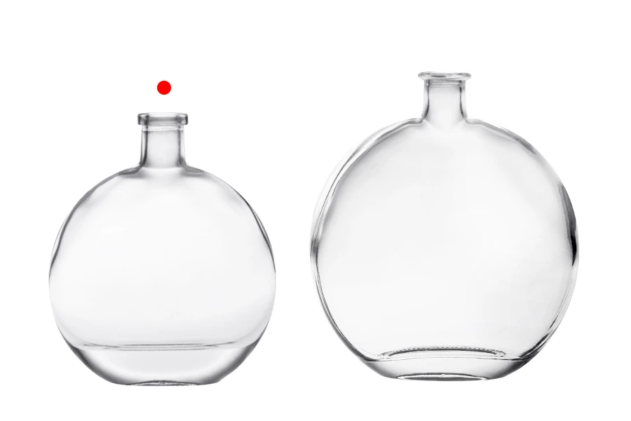 Стъклена овална бутилка 250 мл-изображение_група