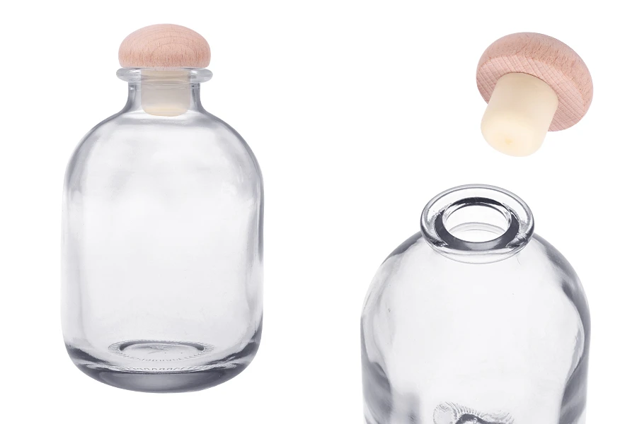 Стъклена бутилка 370 мл с плоска силиконова тапа-изображение_продукт