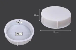 Кръгла силиконова форма за течно стъкло-2