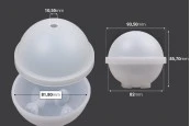Силиконов калъч сферичен  за течно стъкло-изображение_размери