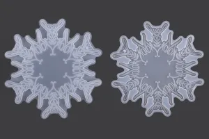 Силиконова форма Орнамент снежинка (epoxy resin)-1