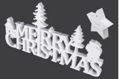 Силиконова форма Merry Christmas за течно стъкло Силиконова форма Merry Christmas за течно стъкло