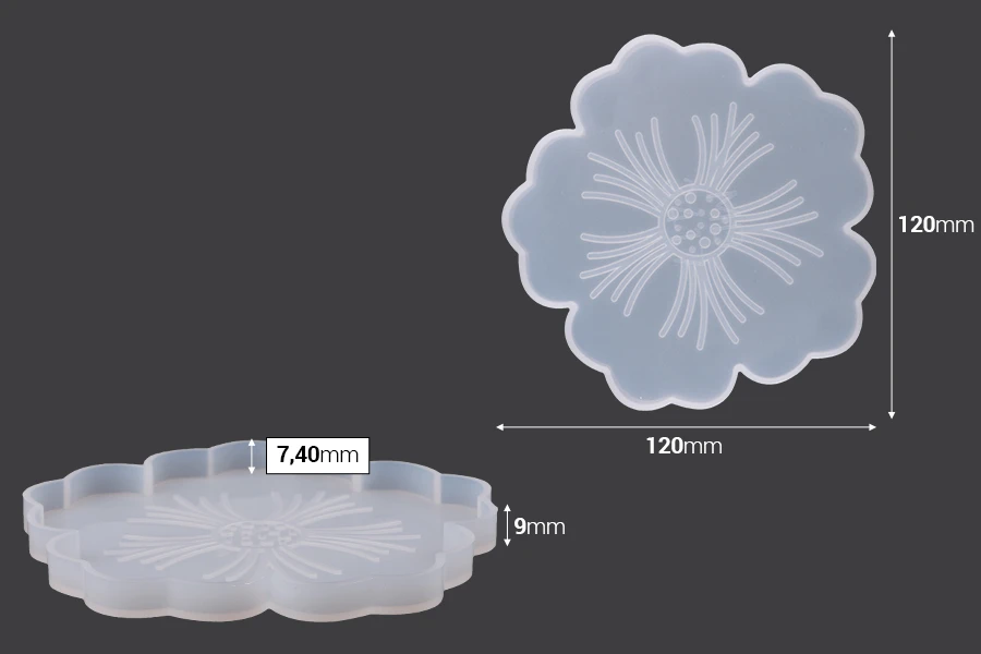 Силиконова формичка за подложки за цветя-изображение_размери