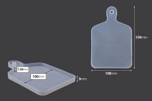 Силиконова форма Квадратна дъска  159x108 мм-2