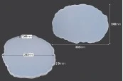 Силиконова форма -калъп овален за течно стъкло-изображение_размери