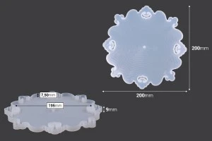 Релефна силиконова форма за плот - 3 бр-3