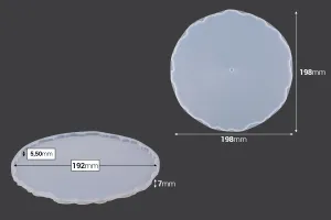 Кръгла силиконова форма за сервиз - 3 бр-2