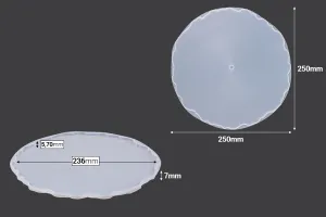 Кръгла силиконова форма за сервиз - 3 бр-3