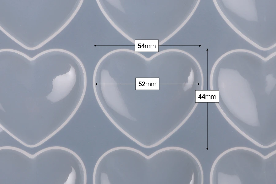 Силиконова форма Сърце 188х165 мм-изображение_група