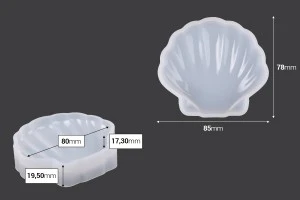 Силиконова форма за течно стъкло Мида-2