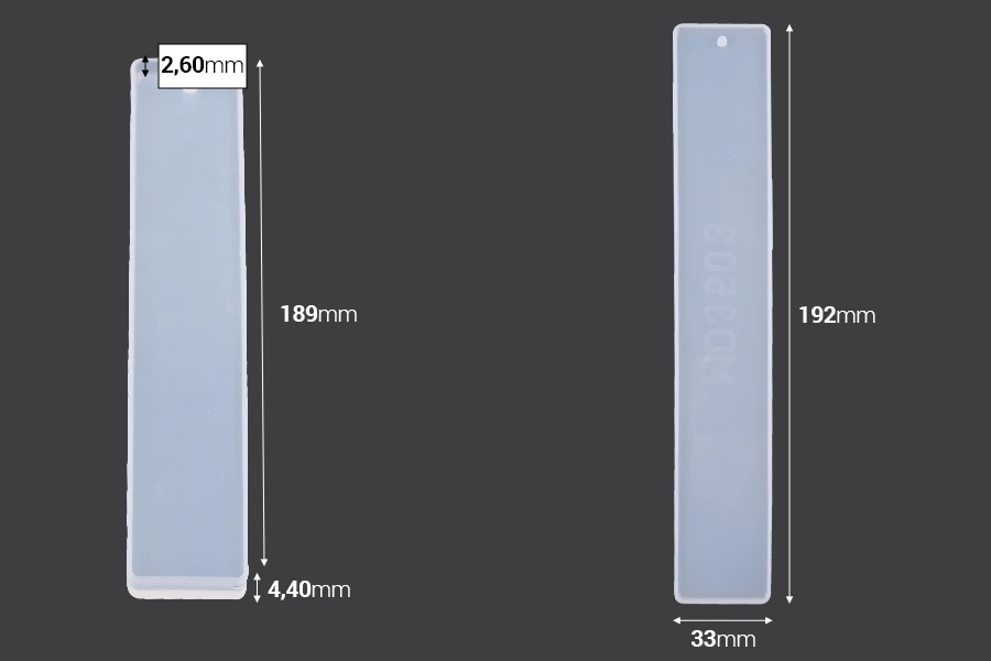 Силиконова форма Bookmark 192x33 мм