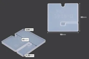 Силиконова форма (калъп) epoxy resin за стойка за мобилен телефон-3