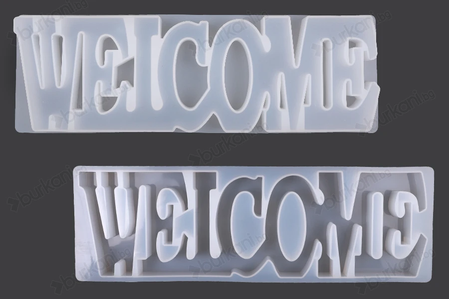 Силиконова форма надпис "Welcome"-изображение_продукт