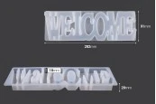 Силиконова форма надпис "Welcome"