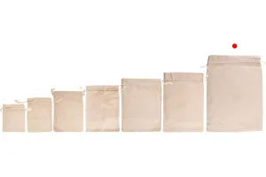 Памучна бежева торбичка 290x390 mm  - 50 бр.-5