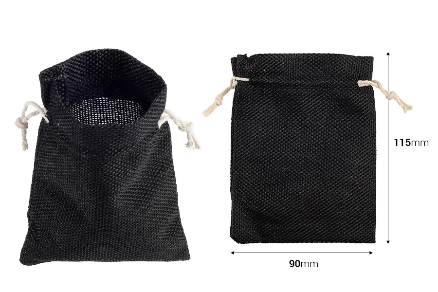 Ленени цветни торбички с размер 90х115 mm - 50 бр.