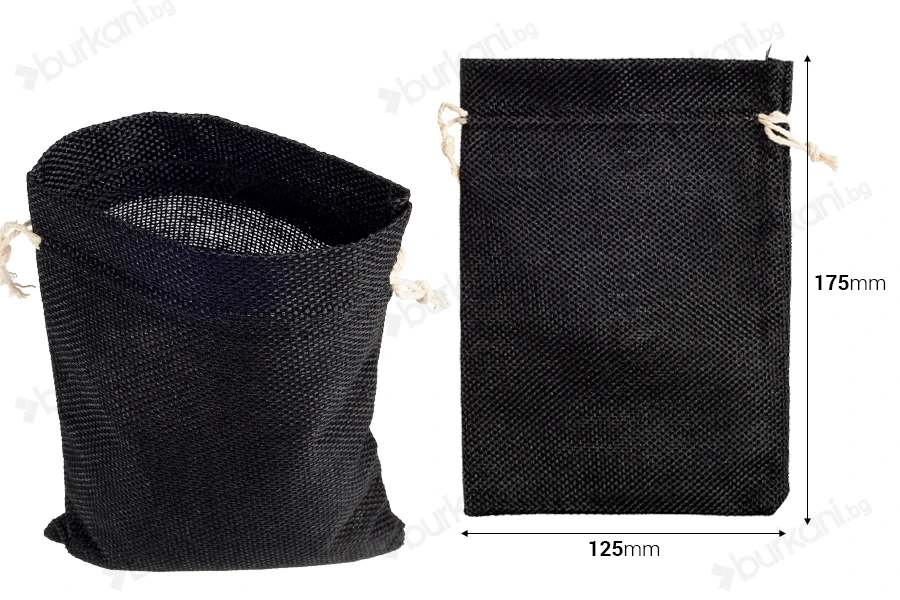 Ленени цветни торбички 125х175 mm - 50 бр.-изображение_размери