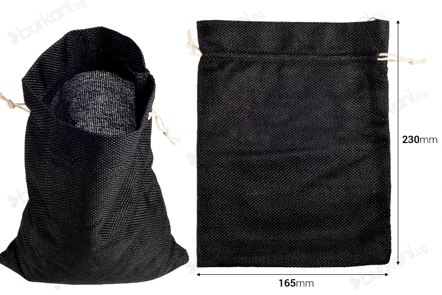 Ленени цветни торбички 165х230 mm - 50 бр.-изображение_размери
