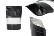 Алуминиеви торбички тип Doy Pack, с "цип" затваряне, прозорец и термозапечатване 100x30x145 mm - 100 бр. Алуминиеви торбички тип Doy Pack, с "цип" затваряне, прозорец и термозапечатване 100x30x145 mm - 100 бр.