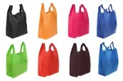 Еко цветни торбички от нетъкан  текстил  рециклируем 330x600 mm  - 50 бр-изображение_продукт