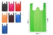 Еко цветни торбички от нетъкан  текстил  рециклируем 330x600 mm  - 50 бр-изображение_размери